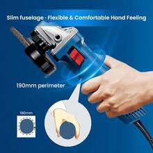 bosch 700W Professional Angle Grinder, Blue & Black (Requires EU Plug Adapter For Use) - Multicolor - View 6