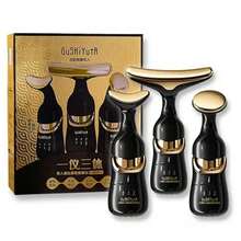 3 In 1 Facial Lifting Device Neck Facial Eye Massage Face Slimmer EMS Beauty Skin Tightening Wrinkle Anti Face Massager - 彩色 - 查看 2