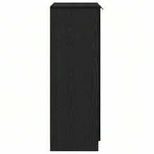 vidaXL Armário com sapatos com étagère Chêne preto 59 x 35 x 100 cm - Preto - Ver 7