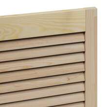 vidaXL Porte de Cabinet with 4 pcs Naturel 140.5 x 2 x 59.5 cm - Castano - Visualizzare 8