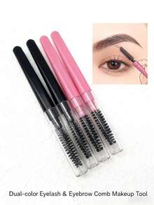 旅行装螺旋眉刷睫毛梳套装 - 带防尘盖，迷你眉毛修剪器，适合日常和旅行使用，男女皆宜的便携式眉毛造型工具 - 彩色 - 查看 12