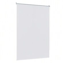 Thermal Blackout Roller Blind, Clip-On Mounting, No Drilling Required, Thermal Blackout Roller Blind With Clips, Privacy Blind, Side-Mounted Roller Blind With Clips For Windows And Doors, Anthracite/Grey/White - 白色 - 查看 13