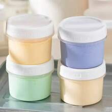 Bộ 10 hộp (5 hũ + 5 nắp) dung tích 120/200/400/600ml kèm nắp - Hũ đựng thực phẩm tái sử dụng, thích hợp đựng sữa chua, yến mạch ngâm qua đêm, chuẩn bị bữa ăn - Dùng được trong lò vi sóng và máy rửa chén, hộp đựng thức ăn chuẩn bị sẵn, cốc sữa chua yến mạch ăn sáng, hộp cơm trưa, hộp đựng thực phẩm bằng nhựa dung tích lớn, dễ mang theo. - Nhiều màu - Xem 5