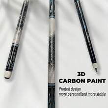 58-Inch Cue Stick & Carbon Fiber Pool Cue - 12.5mm Tip, 19-21oz, High Hardness And Precision, Suitable For Professional Tournaments, Detachable, For Snooker, Recreational Pool, English Pool, Chinese Pool, Carom, 8-Ball And 9-Ball