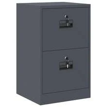 vidaXL Armário de dossiê com gaveta 44 x 50 x 106,5 cm antracite - Cinza - Ver 2