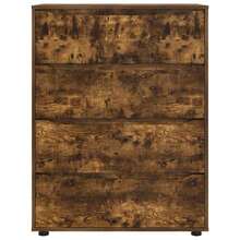 vidaXL Armarios de almacenamiento 2 piezas marrón fumé 80 x 48 x 105 cm - Marrón - Ver 8