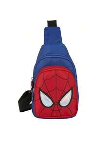 Cartoon Spider Shoulder Bag, Crossbody Bag, Large Capacity Chest Bag, Unisex, Anime, Birthday Gift For Boys - Multicolor - View 8