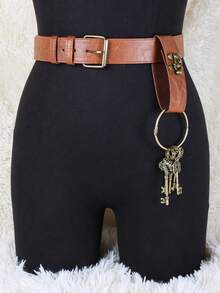 Bộ 2 túi đeo hông phong cách Steampunk thời Trung cổ, ví đựng điện thoại bằng da kiểu Viking, túi đeo hông du lịch phong cách cướp biển Steampunk, cỡ người lớn. - B - Xem 6