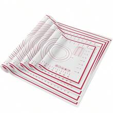 1pc Professional Baking Mat With Precise Measurement! Made Of EVA Material, Non-Stick And Easy To Clean. Built-In Precise Measurement Grid, Effortlessly Control The Size Of Your Dough. Enjoy Precise And Efficient Pizza And Pastry Making, And The Joy Of Baking! - - - View 2