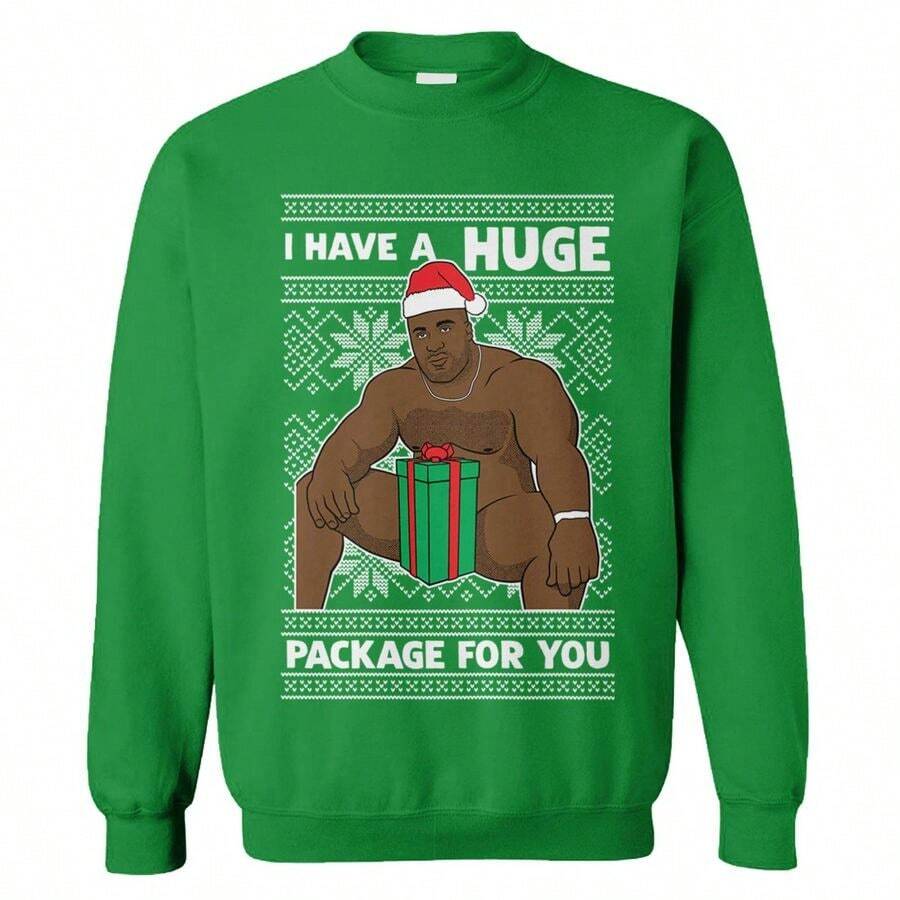 Have A Huge Package for You Sudadera unisex con cuello redondo de Barry Wood Meme - XLKelly - Ver 1