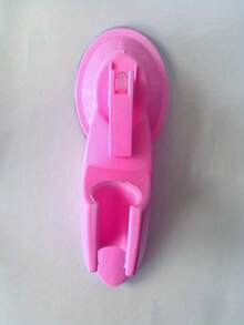 10个装可调节塑料淋浴喷头支架，带强力吸盘，无需钻孔即可壁挂安装，适用于浴室和厨房 - 彩色 - 查看 9