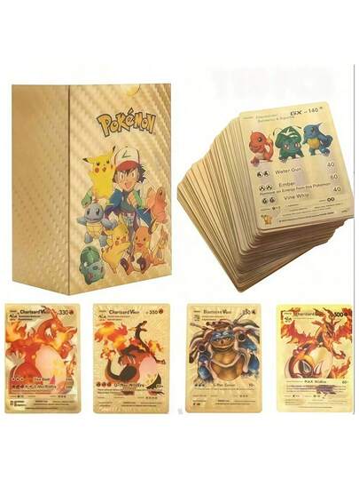 55/10pcs High-End Vmax Cards, Anime/Game Cards, Battle Cards, Creative Small Gifts, Holiday Decorations, Birthday Party Supplies, Birthday Gifts, Art Crafts Decorations, Fnaf, Ronaldo, Anime Items, Anime, Ronaldo, Games (Random Delivery)