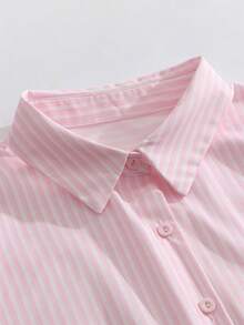 女士信袋前扣式办公约会衬衫