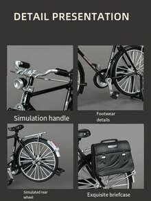 New 28-Inch Bicycle Model, Toy For Teenagers, Classic Retro Assembling Simulation Mountain Bike, DIY Handmade Assembling Toy - Multicolor - View 5