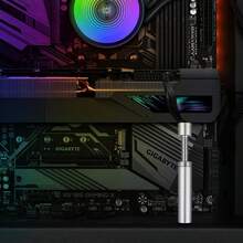 磁吸式垂直GPU安装支架 - 专业平衡铝合金材质，高度可调，可旋转可伸缩，适用于定制PC机箱GPU支撑支架。 - 銀色 - 查看 8