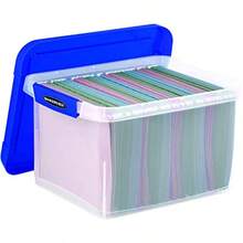 Heavy Duty Plastic File Storage Box With Hanging Rails Letter/Legal 1 Pack 0086205 - Clear - View 6