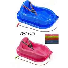 78厘米 x 59厘米厚实耐用的滑雪板/雪橇，适合成人和儿童使用，也可作为雪橇滑道、单板滑雪板、沙板和其他户外运动器材使用。 - 彩色 - 查看 11