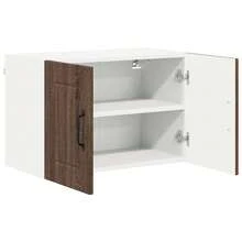 vidaXL Meuble mural de cuisine avec porte Chêne Marron 60 x 31 x 40 cm - Tabac - Voir 5