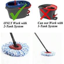 Scrub Brush OCedar RinseClean 2 System, Scrubber Mop Ocedar Spin Mop Stiff Bristle Scrubbing All Purpose 1pcs 2 - Scrub Brush - 1個雙槽清潔刷 - 查看 3