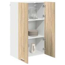 vidaXL Armario suspendido con almacenamiento Chêne Sonoma 60 x 31 x 100 cm - Marrón - Ver 3