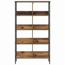 vidaXL Étagère Bois Ancien 82 x 32 x 144,5 cm Bois d'ingénierie - Tabac - Voir 5