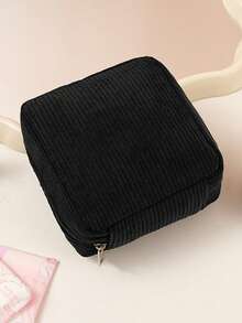 1pc Retro Nylon Coin Purse With 3 Zipper Compartments - Unisex Compact Mini Wallet For Cash, Cards And Coins, Fashionable Accessory For Women, Machine Washable, No Embroidery, No Oily Edges - Multicolor - View 8