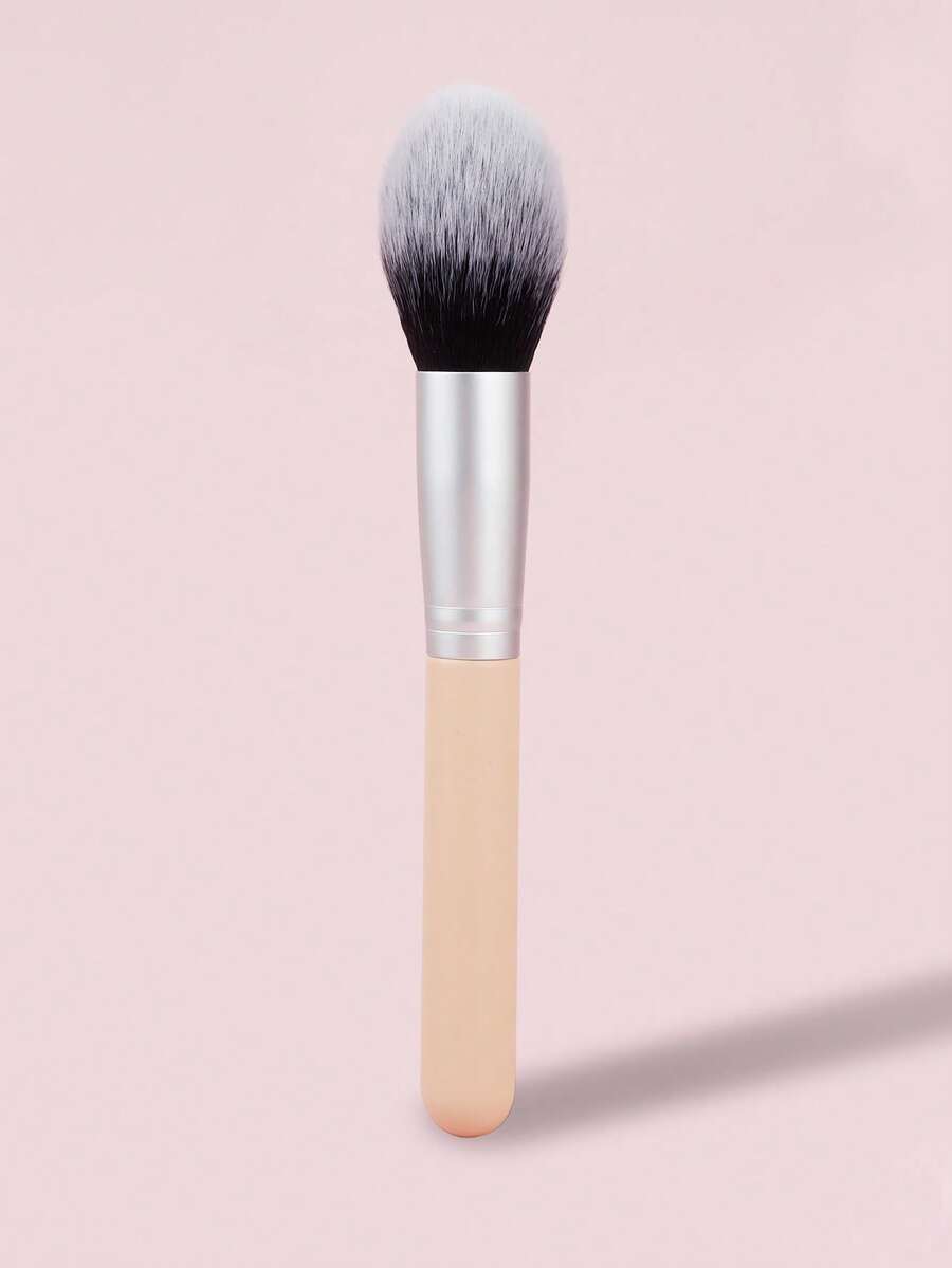 多功能散粉刷 - 液体散粉修容腮红刷 多功能刷 优质合成纤维密实刷毛 化妆品 - 藕粉色 - 查看 1