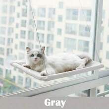 舒适的猫窗台 - 舒适的猫吊床、猫床、猫配件、猫用品，易于安装在窗户上，为您的猫咪朋友提供放松的空间，适合体重不超过 33 磅的猫咪。 - 均碼 - 查看 14
