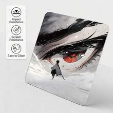 1pc " Glass Mouse Pad-Snowscape Giant Eye, Fantasy Adventure, Hard Mousepad For Gaming, Fluid Control, Durable 3mm Thickness-Anti-Scratch Nano Coating, Crystal Glass With Precision And Speed, Zero Frictio" - Multicolor - View 6