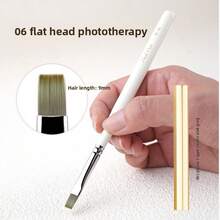 日式美甲笔套装 短款美甲笔 勾线笔 扫笔 凝胶美甲笔 美甲工具笔 - 彩色 - 查看 8