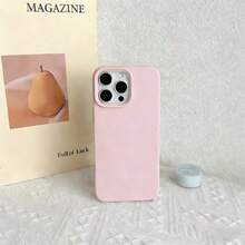 Funda de teléfono de silicona líquida - Lila púrpura, antiamarillamiento y suave protección, compatible con iPhone, resistente al agua, a los golpes, a las caídas y a los arañazos - Rosa - Ver 2