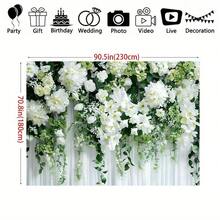 1pc Silver & Sky Blue Diamond Birthday Photography Backdrop, Sweet 18th Birthday Background Balloons Glitter, Any Age Women Birthday Party Decor Cake Table Banner - Multicolor - View 4