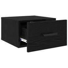 vidaXL Armoire de chevet 2 pcs Chêne noir 35 x 35 x 20 cm - Noir - Voir 5
