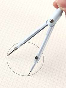 1 Set Multifunctional Compass Ruler Pencil, 3-In-1 Student Stationery Geometry Drawing Tool, Practical High-Quality Math Compass Ruler Pencil Set For School & Office, Back To School - Multicolor - View 7