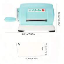 1 Set Blue Die Cutting Machine & 1pc Die Cutting Machine With 2pcs Cutting Pads, Craft Embossing Machine With Foldable Expandable Platform, Paper Cutting Machine - Blue - View 7