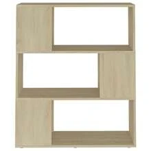 vidaXL Biblioteca/separador de piezas color madera Sonoma 80x24x94 cm - Marrón - Ver 5