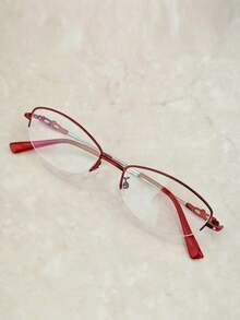 1 Pair Unisex Fashion Artistic Flat Glasses - Rose Red - View 2