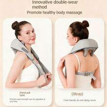 AXH. Intelligent Neck Massager, Shoulder & Neck Heating Massager - Grey - View 3