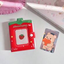 可爱奶瓶草莓图案相册，高品质3英寸拍立得照片存储 - 彩色 - 查看 9