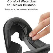 Meta Quest 3S 面罩替换件 - 防汗 PU 泡沫垫，透气设计，提升 VR 舒适度，VR 头显配件 | 符合人体工学的头戴式设备 | 可调节头带，虚拟现实配件