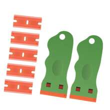 Adhesive Remover Scraper, Cleaning Mess Scraper, Mobile Screen Protector Tool, Glass & Tile Cleaning Knife, Car Window Film Tool - Multicolor - View 12