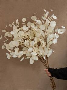 1pc Artificial Long Eucalyptus Apple Leaf, Green Plant, Ins Style Decor For Hotel, Wedding, Autumn Color Single Branch Leaf - Multicolor - View 2