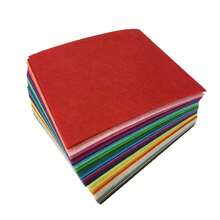 16PCS 8 X 12 Inches (20 X 30cm) Assorted Color Felt Fabric Sheets Patchwork Sewing DIY Craft 1mm Thick - Multicolor - View 5