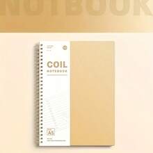 Vintage Spiral Notebook - B5/A5 Size, 120 Thick Cream Pages, Lay-Flat Binding, Elegant Minimalist Design, Suitable For School, Office, Diary, Note-Taking - Ideal For Students, Professionals, Planners - Compatible With Ring Binders And Pocket Notebooks, School Notebooks, Professional Journals, Classic Notebooks - Multicolor - View 10