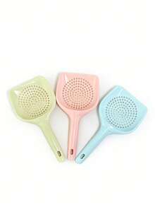 3个装塑料圆孔猫砂铲，宠物粪便铲，猫咪清洁用品，宠物厕所配件