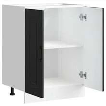 vidaXL Mobile basso per évier Kalmar nero 60x46x81,5 cm in ingegneria - nero - Visualizzare 5