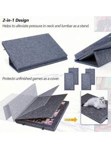 1 Set Tappetino Puzzle Pieghevole/Verticale in Feltro con 4 Cassetti, Adatto per Puzzle Fino a 500 Pezzi, Tappetino Puzzle Pieghevole e Portatile di Grandi Dimensioni - Multicolore - Visualizzare 8