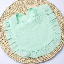 Customized Text Logo Simple Floral Baby Bibs, Perfect Gift For Newborns, Essential For New Parents - Multicolor - View 25