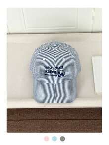 1pc Soft Top Dachshund & Gingham Bow Embroidered Baseball Cap, Cartoon Puppy Bow Plaid Strap, Fashionable, Suitable For Spring/Summer, Versatile, High Quality, Ins , Sun Protection, - Multicolor - View 13