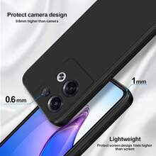 Black Shockproof Anti-Fingerprint Phone Case, Suitable For Phones, Waterproof, Shockproof, Scratch-Resistant, Soft TPU Back Cover, Minimalist Phone Protective Case - Black - View 2